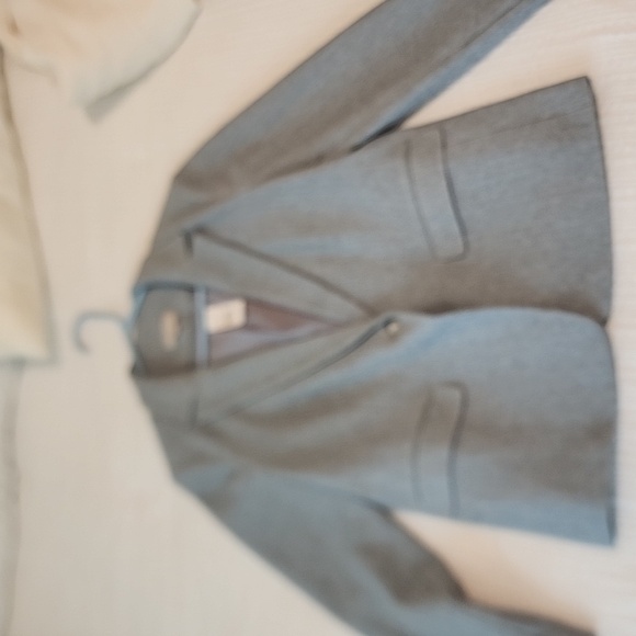 LOFT Classic Soft Blue Herringbone Blazer - Picture 6 of 7